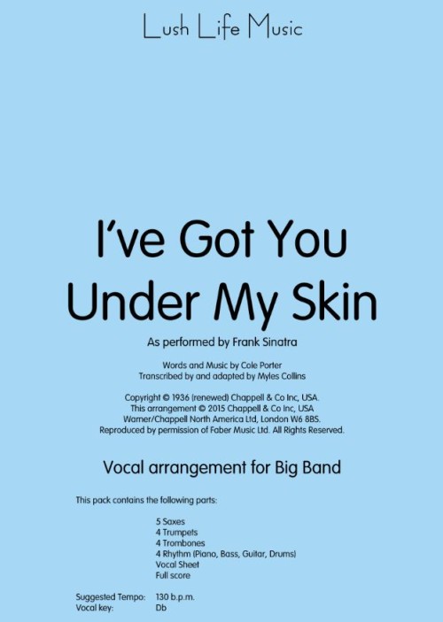 I'VE GOT YOU UNDER MY SKIN (Optional String Pak)